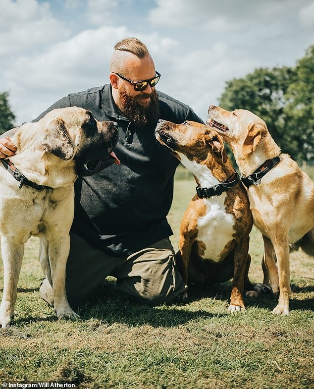 Dog behaviorist Will Atherton (pictured) named the three dog breeds he himself would never own