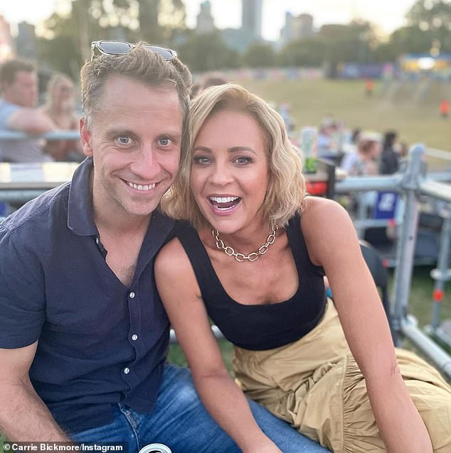 Carrie Bickmore and Chris Walker's relationship was in trouble 'for some time' before they called it quits, sources say.  (The couple is depicted in happier times)