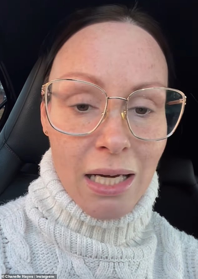 Raising awareness: Chanelle Hayes shared a clip from her smear test on Wednesday, talking about Cervical Cancer Awareness Month and how the quick process could save someone's life