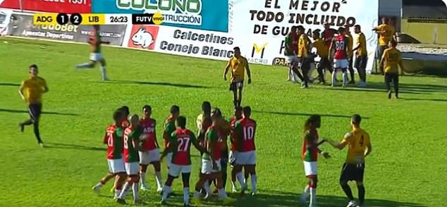 Chaotic scenes ensued during the Costa Rican clash between Guanacasteca and Liberia