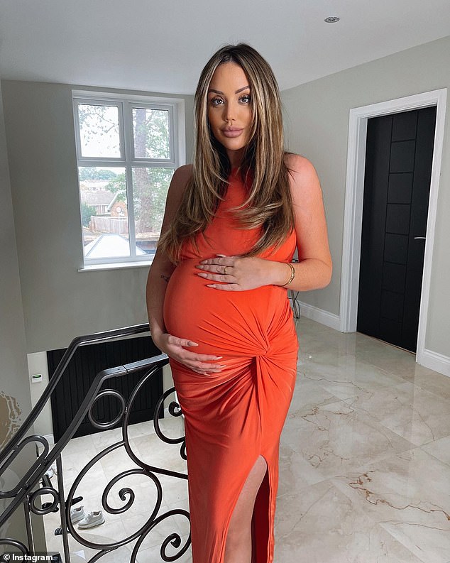 Ruling: Charlotte Crosby has revealed she removed her lip filler due to pregnancy swelling that makes her pout 'ridiculous'