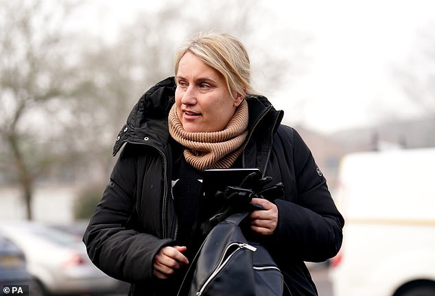 Chelsea manager Emma Hayes spoke to supporters after Chelsea versus Liverpool was postponed six minutes after the game.