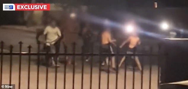 Some among the gang of youths encouraging the boys to fight also filmed the violent fight, laughing and shouting as they did so.