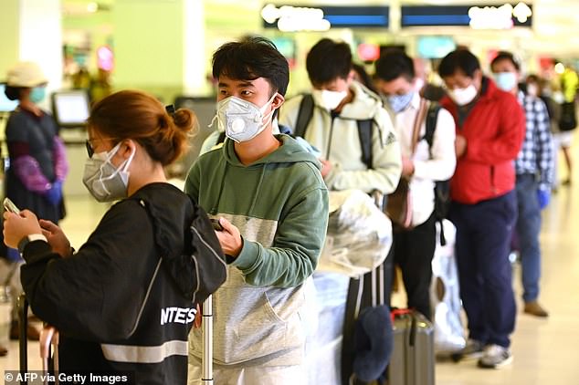 Australia has introduced mandatory Covid tests for travelers arriving from China, Hong Kong and Macau (file image)