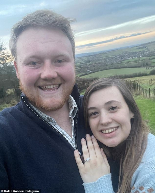 Congratulations: Clarkson's Farm star Kaleb Cooper has revealed that he and fiancee Taya are expecting a baby girl