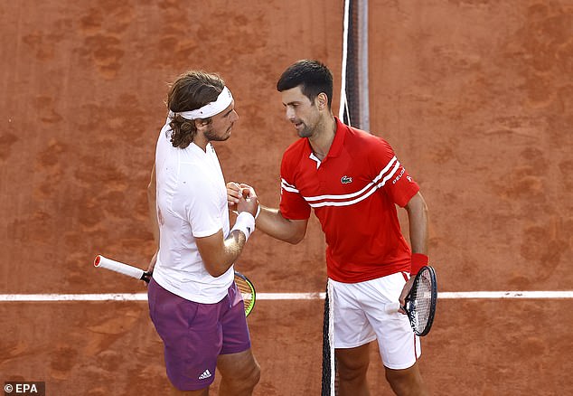 Tsitsipas won the first two sets against Djokovic in the 2021 French Open final, but choked down to spoil the next three and lose the match.