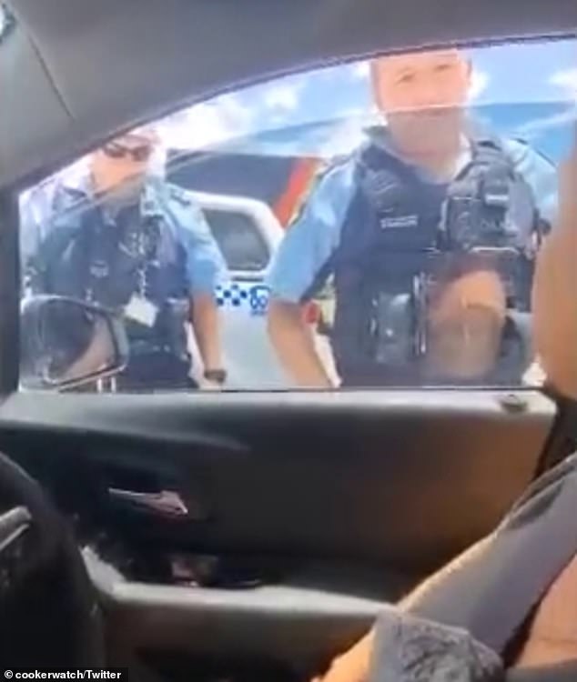 He refused to wind it all the way and also refused to give his name or driver's license before telling the officer he had no 