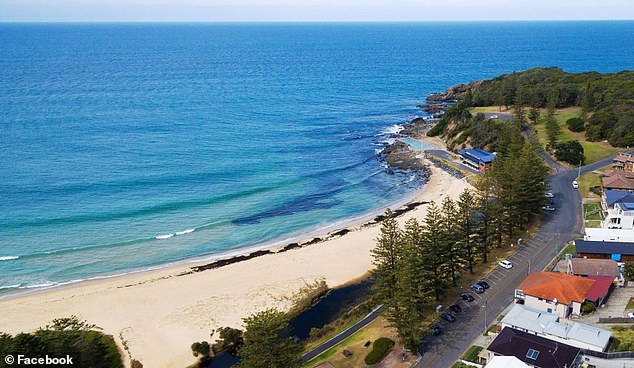 Emergency services were called to Back Beach (pictured), in Black Head on Tuesday afternoon, following reports that a man had been pulled from the water unresponsive.