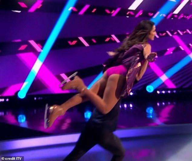 Wardrobe malfunction: Ekin-Su Culculoglu faced more backlash from Dancing On Ice viewers on Sunday after inadvertently flashing her butt during the dreaded dance.