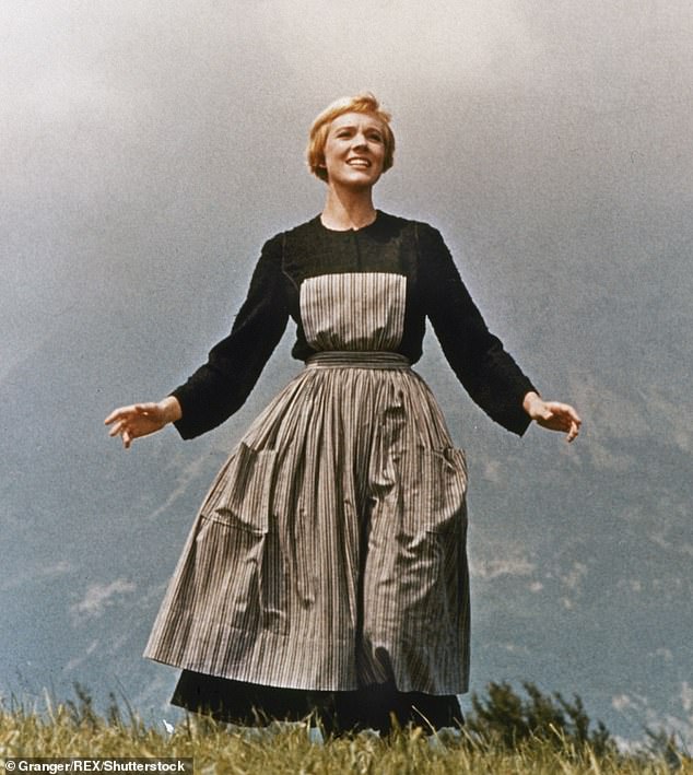 The hills are alive!  The Love Island star will transform into nun Sister Maria for a Sound Of Music-themed skate (pictured: Julie Andrews in the 1965 film classic)