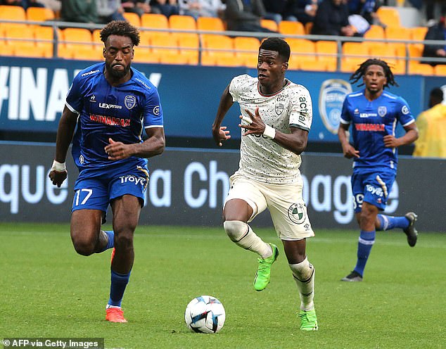 Dango Ouattara will have his medical in Bournemouth today as the winger completes his £20m move from Lorient (centre)