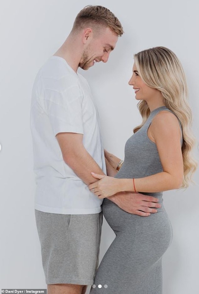 Congratulations: Dani Dyer has announced that she is pregnant with twins.