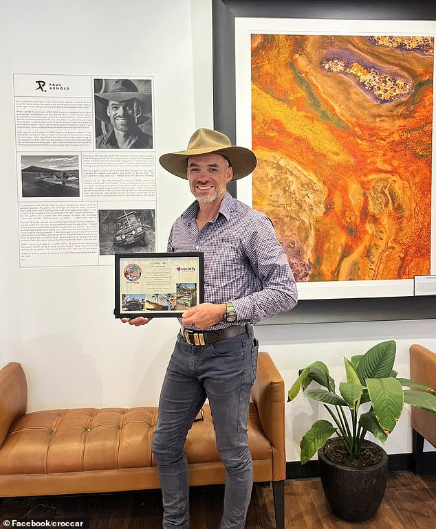 Darwin CBD Gallery owner Paul Arnold (pictured) was forced to set up a locked panic room for himself and his staff due to the rise in anti-social and violent behavior in the community.