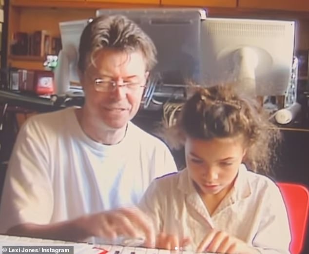 Tribute: David Bowie's daughter Lexi Jones, 22, has paid tribute to her late father by marking seven years since his tragic death from cancer at age 69.