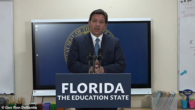 Florida Gov. Ron DeSantis, a Republican, doubled down on his decision to ban an African-American studies course.