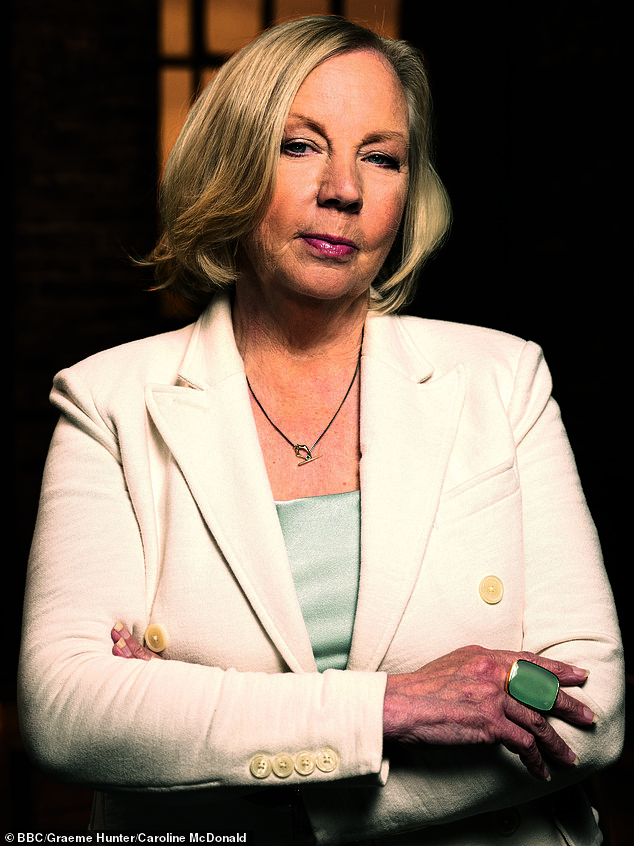 Good choice: Deborah Meaden has revealed that she loves buying secondhand clothes from charity shops in a bid to be more sustainable