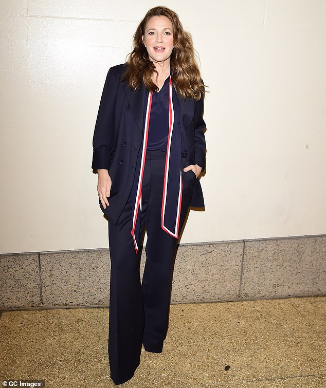 Drew Barrymore Goes Patriotic In Red White And Blue As