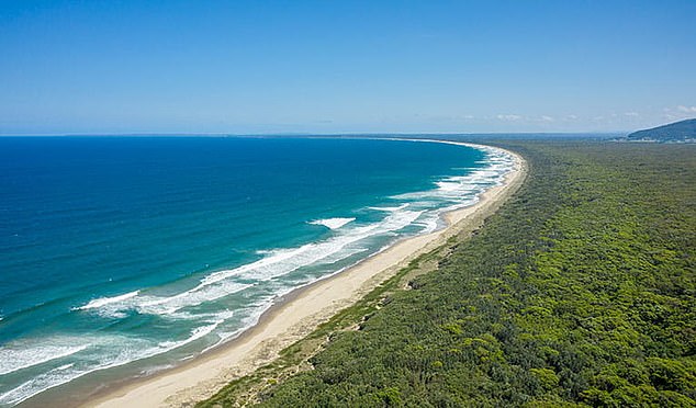 The tragedy occurred at Seven Mile Beach (pictured), New South Wales, Australia, around 6:30pm on Wednesday night.