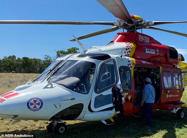 An 8-year-old boy traveling in a sedan suffered serious injuries when his car was struck in Killarney Vale.  He was airlifted to Newcastle John Hunter Hospital in critical condition.