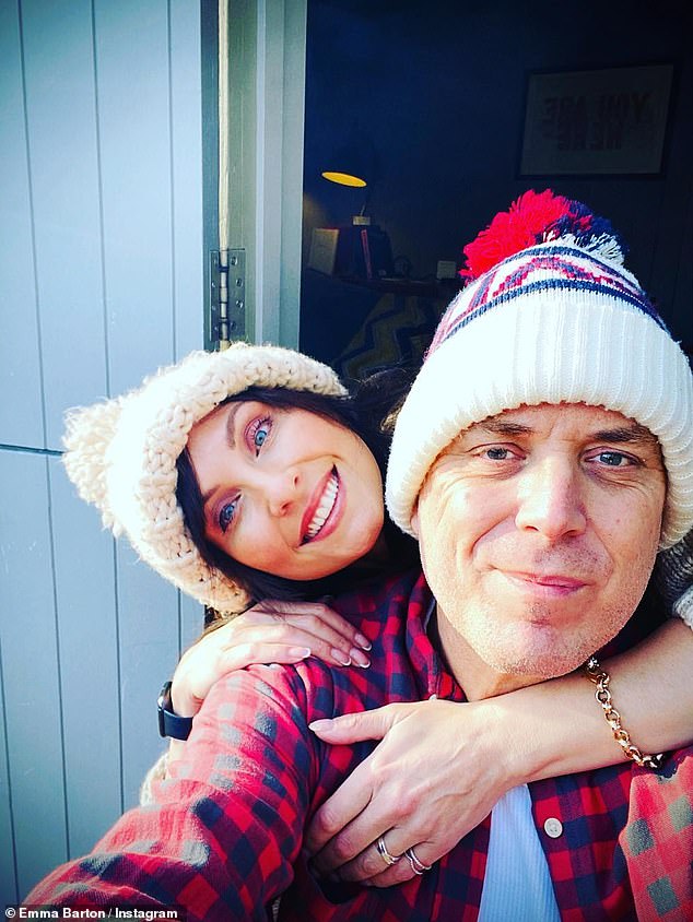 Loved it: EastEnders star Emma Barton is dating '90s rock star Jason Perry, years after her 'devastating' divorce from ex-husband Nigel Stout, it has been revealed