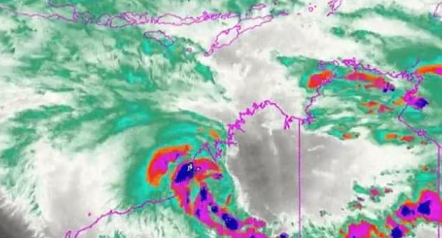 Former Tropical Cyclone Ellie is now moving inland after bringing rainfall totals above 800mm to parts of the Kimberley.