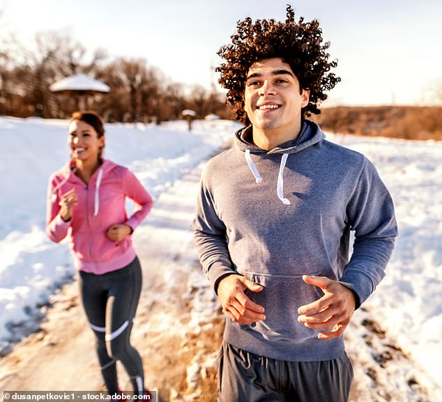 Experts have highlighted five tips for getting back into the fitness routine after the holidays (file image)