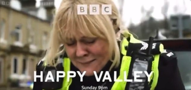 The end is near: A trailer for the final episode of Happy Valley has been released ahead of Sunday's finale showing Sarah Lancashire's Catherine Cawood breaking down in tears.