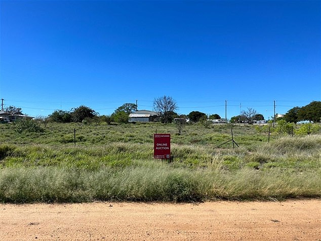 A local council has taken the extraordinary step of listing land at auction for pocket change with blocks of land in Flinders Shire in North Queensland listed for auction with a reserve price of $9 (pictured one of the lots to the sale)