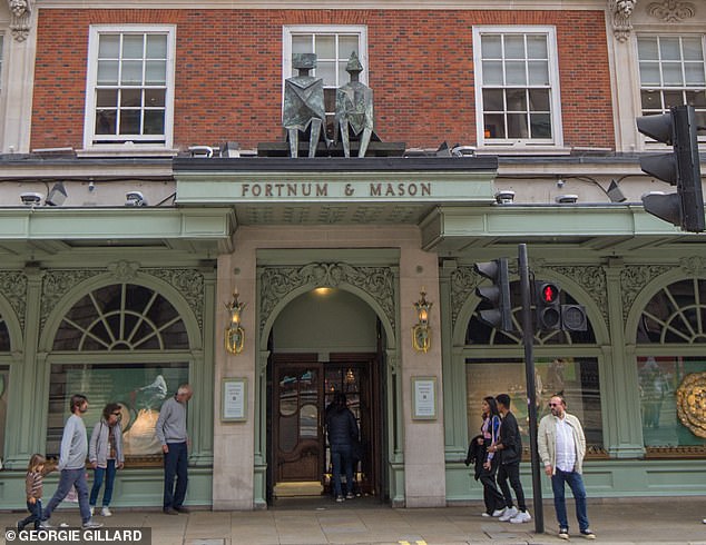 Back in black: Fortnum & Mason posted a £6m profit in the 12 months to last July after consecutive years of losses during Covid