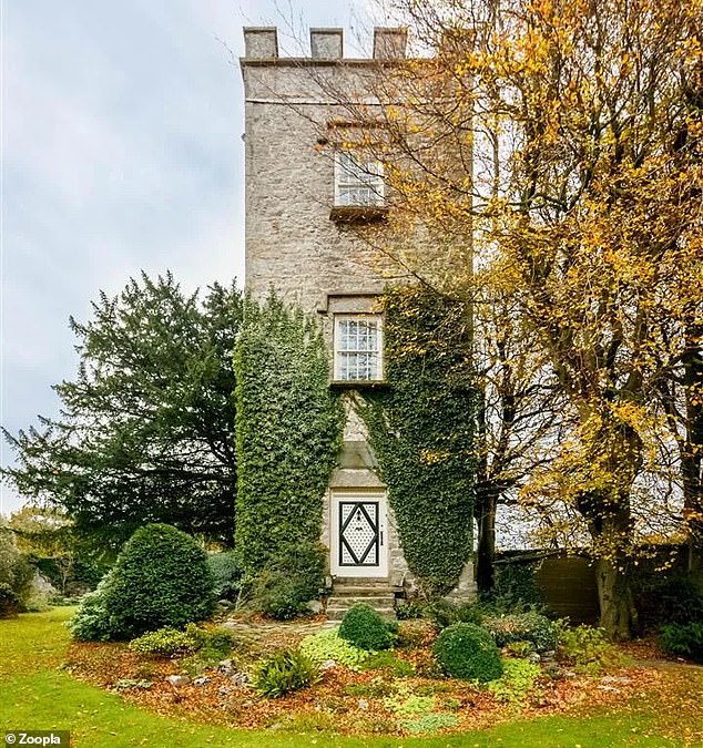 The Lancashire coast estate includes this tower (pictured) and is on sale for £950,000 through Fine & Country estate agents