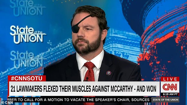 Texas Republican Rep. Dan Crenshaw backed down on his criticism of conservatives who dragged out the battle for the House presidency during an interview with CNN on Sunday.