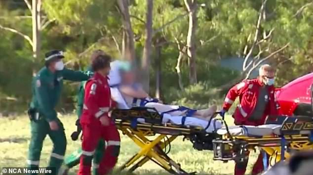 A 15-year-old boy has been airlifted to hospital after a gas cylinder exploded in his face in South Australia.