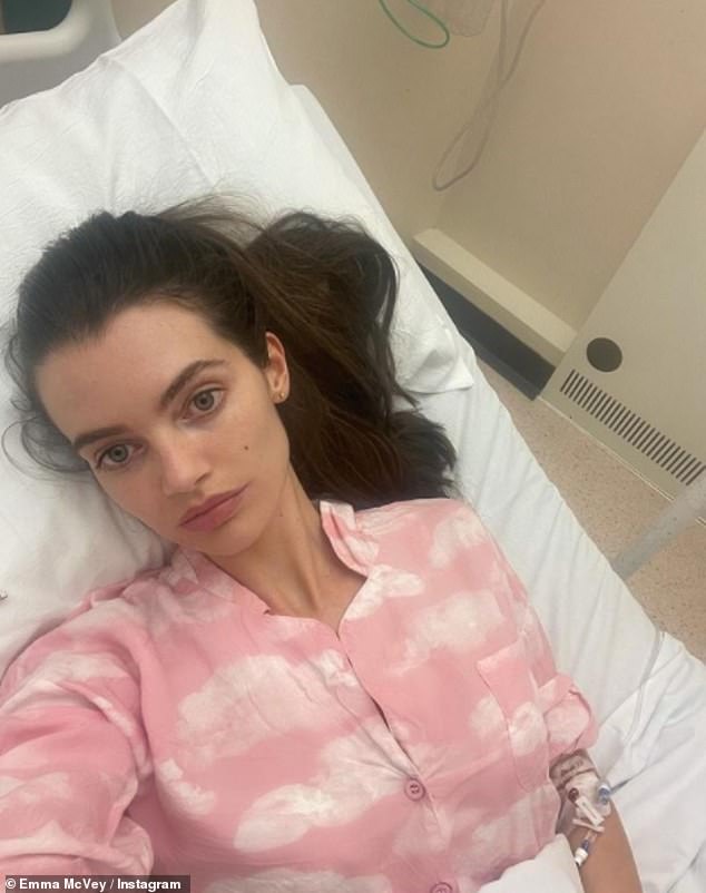 Health issues: Gary Beadle has revealed that his wife Emma is currently in hospital to have heart surgery to repair three holes in the organ, as she told fans about the 'difficult time' (pictured on 2021)