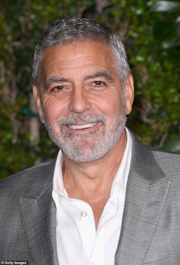 Silver fox: George Clooney has been revealed as the 'sexiest gray' in the world according to the British