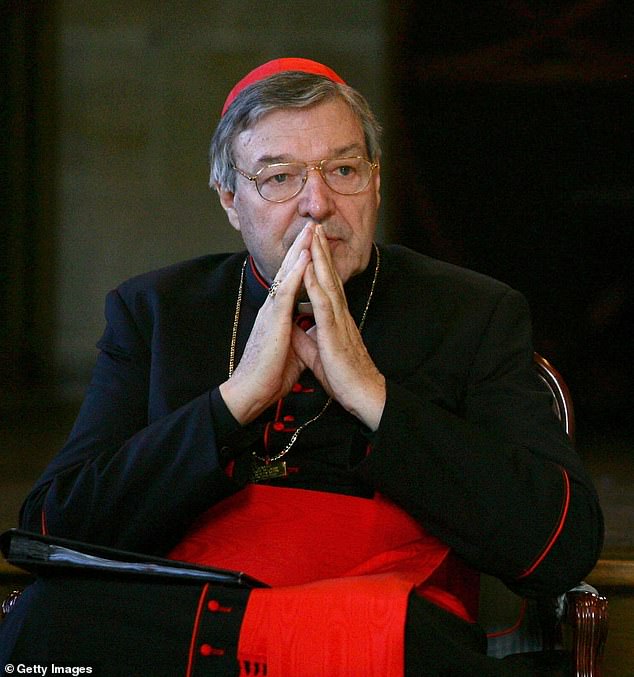 Cardinal George Pell (pictured) died in a Rome hospital last month of heart complications following hip surgery.
