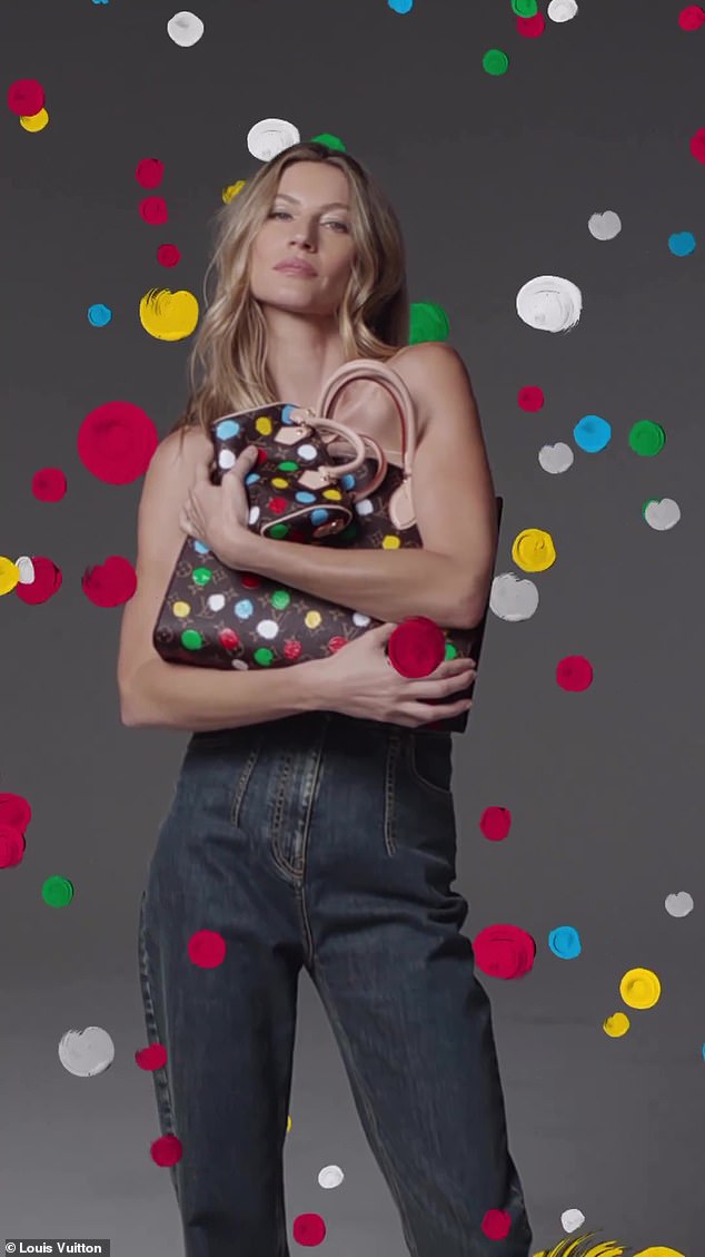 Wow: Supermodel Gisele Bundchen looks amazing as she made her big modeling comeback on Friday, wowing in a topless campaign for Louis Vuitton