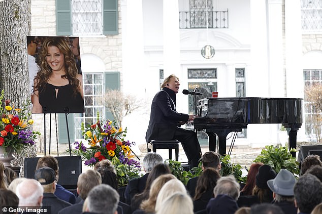 Guns N' Roses singer Axl Rose paid a moving tribute to his good friend Lisa Marie Presley at her memorial at Graceland on Sunday.