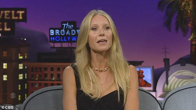 'You could do coke and not get caught': Gwyneth Paltrow joked about doing drugs and bringing home random men' during Monday's episode of The Late Late Show with James Corden