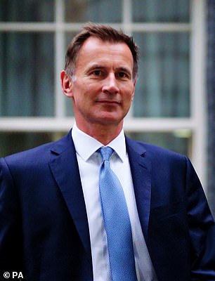 Talk tough: Chancellor Jeremy Hunt