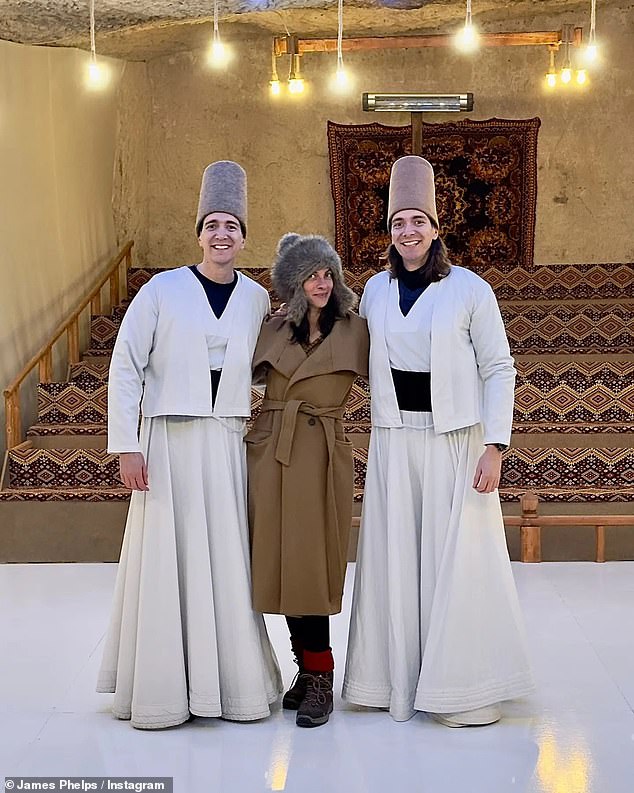 Co-stars: James and Oliver Phelps met up with their Harry Potter co-star Natalia Tena during a trip to Turkey for their Fantastic Friends travel show.