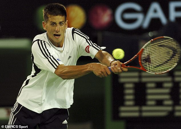 Mark Woodforde has lifted the lid on a time when a teenage Novak Djokovic (pictured in 2005) tried to sneak into the Adelaide International, with the Serbian star insisting he will one day be world number one.