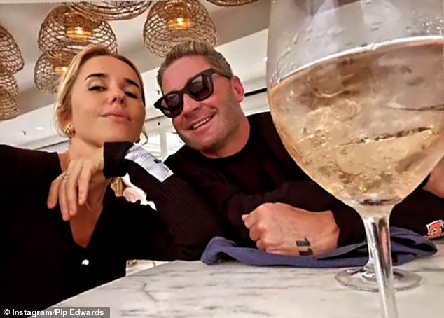 Pip Edwards (left) and Michael Clarke (right) attended an exclusive New Years party at Bondi's famous Icebergs Dining Room in Sydney, just days before the cricket legend was slapped by his girlfriend Jade Yarbrough and accused of cheating to her ex Edwards.