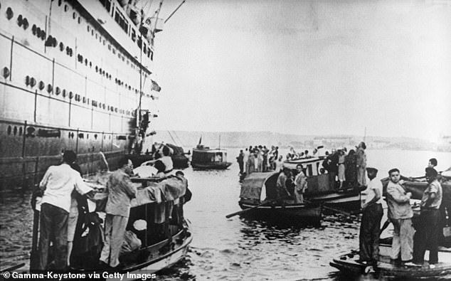 The MS St. Louis, a cruise ship, was carrying Jewish men, women, and children fleeing oppression in Nazi Germany when it docked in Cuba (above) in May 1939.