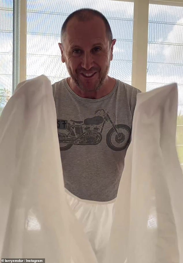 TV host Larry Emdur had his fans in stitches as he shared his method for folding the dreaded fitted sheet.