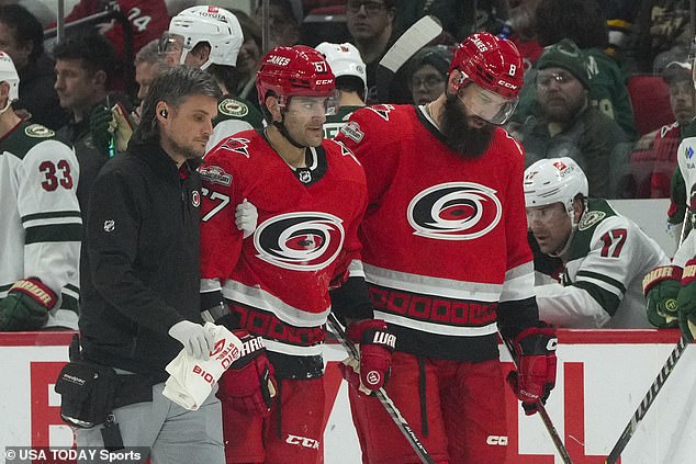 Max Pacioretty has torn his right Achilles tendon for the second time, leaving the Carolina Hurricanes without one of their established veterans for the foreseeable future.