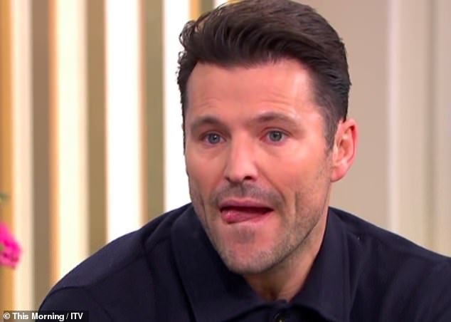 Sad: Mark Wright broke down in tears when he appeared live on Thursday's This Morning as he recalled trying to save a man's life