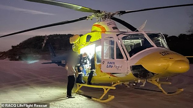 A girl was airlifted to hospital after she was stung by an irukandji jellyfish in K'Gari.