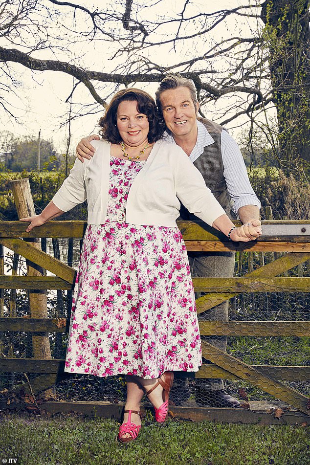 Uh-oh: ITV's The Larkins will reportedly be removed following disappointing ratings and 'casting disagreements' (Joanna Scanlan and Bradley Walsh pictured)