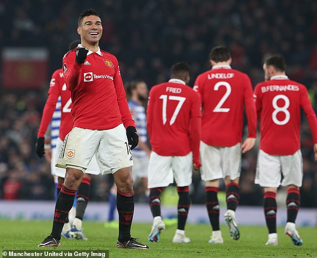 Casemiro scored a brace, including an impressive first goal in his team's FA Cup win.