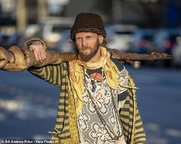 Geoff Dwight (pictured), 56, from Borthyn, Ruthin, North Wales, pleaded guilty yesterday to possessing 'magic mushrooms' after they were found at his home in December 2021.